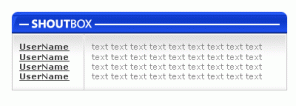 Making your own Great Looking Shoutbox