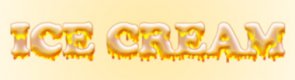 Melting Ice Cream Text