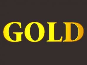 Simple gold text