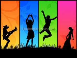 Creating Vector Style Silhouetted Graphics Wallpaper