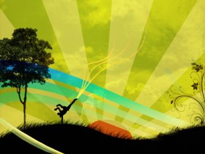 Peaceful Vector Wallpaper