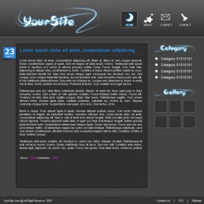 Create a Gorgeous Simple Night Style Website Layout