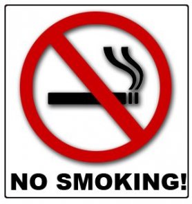 No smoking sign