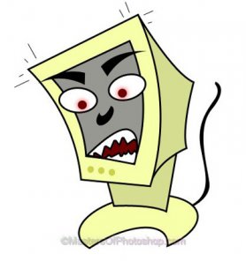 Designing a Cartoon Look Angry Computer