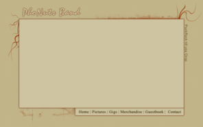 Grunge Band Site Layout