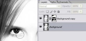 High-Key B&W Portrait Effect