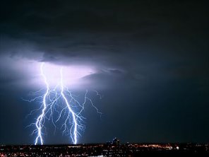 Correction of a lightning photo