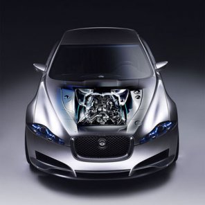 See engine through hood