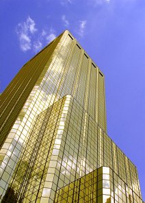 Golden skyscraper