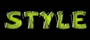 Make a Green Plastic Text