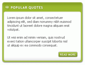 Clean Green Content Box