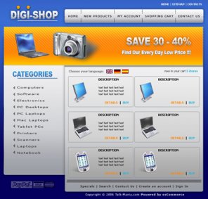 Layout for osCommerce or CRE Loaded