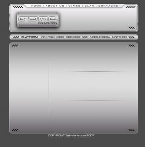 Black-Grey Game Layout