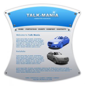 Modern layout with screw heads