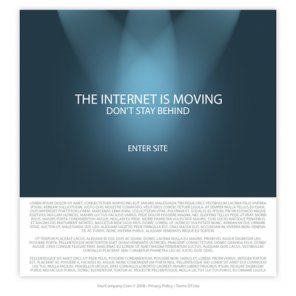 Clean & Professional Splash Page