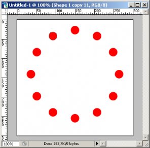 Repeatedly Copy and Transform a Selection in Photoshop