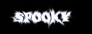 Simple spooky text