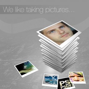 Display your photos within a professional advert