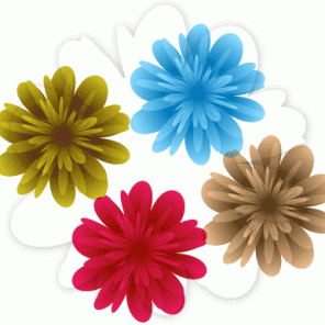 Cool vector flower