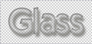 Glossy Glass Text