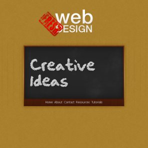 Chalk Board Splash Page