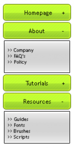 Sleek Drop Down Menu
