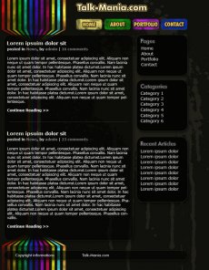 Perspective Lines Web Layout