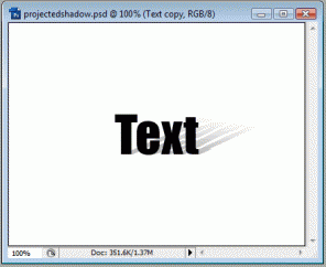 Projected Shadow Text