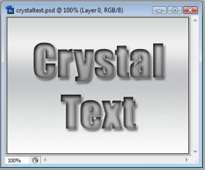 Crystal Looking Text