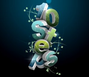 Create a 3D Flowery Text Effect