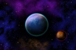 Create a Planet and Outer Space Scene