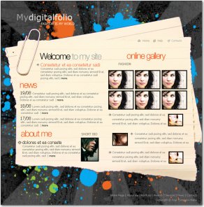 Grunge Digital Portfolio Website