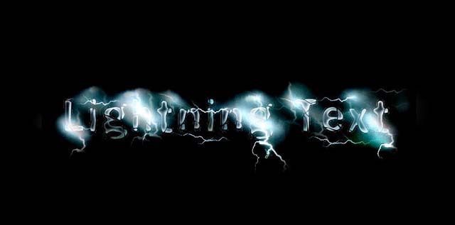 Realistic Lightning Text Effect | Text Effects