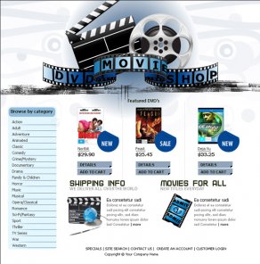 DVD Movie Shop Layout
