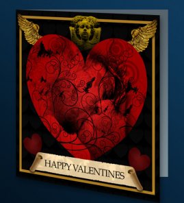 Design a sleek valentine s day card