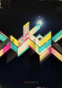 Retro Geometric Vectors in Space with Illustrator and Photoshop