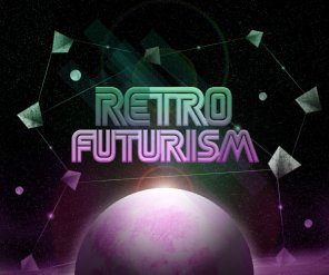 Design a Retro Futurism Space Scene