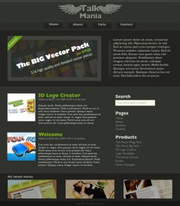 Dark Portfolio Layout