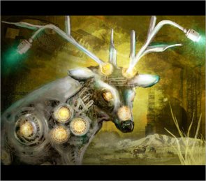 Digital Painting a High Tech Deer Scene