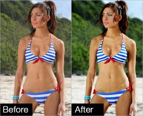 Professional Photo Retouching Bikini Model