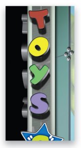 Artistic expressions creating a 3d sign