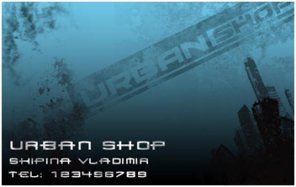 Basic Grunge Business Card Design