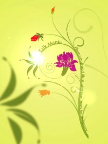 Create a beautiful green poster with vectors 