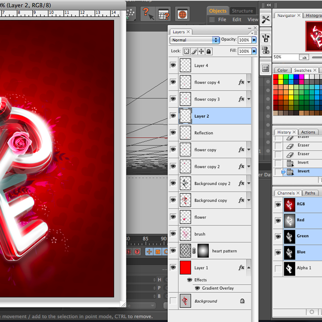 3d Valentine's Day Typography Exclusive Tutorial 29