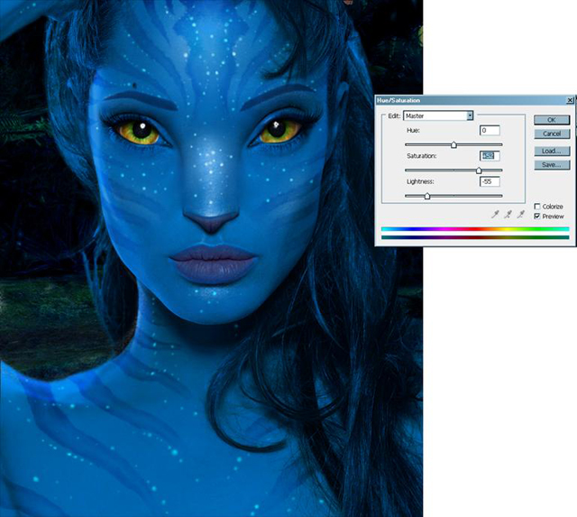 Angelina Jolie as a Na'vi from Avatar Movie 13