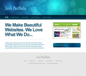 Design a Sleek Bokeh Styled Portfolio