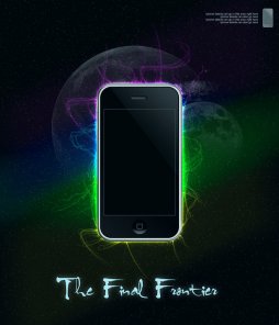 Design a Space Inspired Iphone Advert