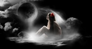 Design a Black and White, Dreamy Style Surreal Artwork in Photoshop