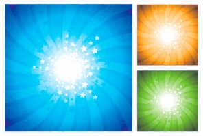 Illusion of transparency vector rays