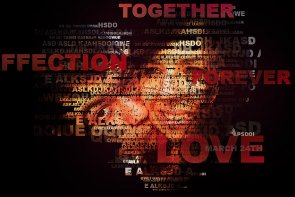 Image Built Out of Text Lines